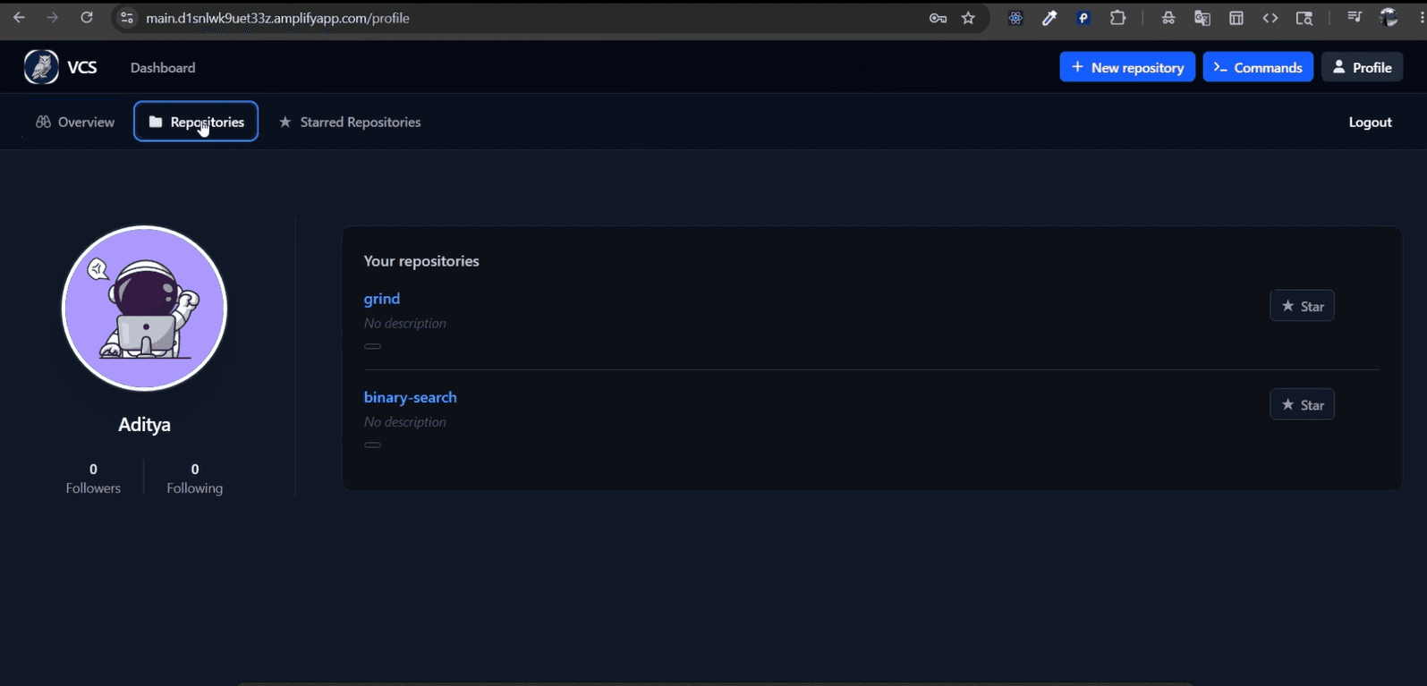 CodePulse, custom version control system!